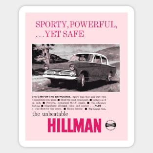 HILLMAN MINX - advert Sticker